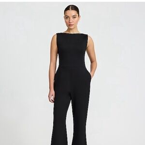 Express Black Sleeveless Jumpsuit